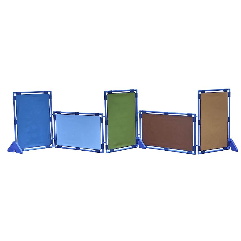 Photo 1 of Children's Factory-CF900-921 Rect. Woodland PlayPanel Set - 5, Room Divider Panels, Free-Standing Classroom Partition Screens for...
