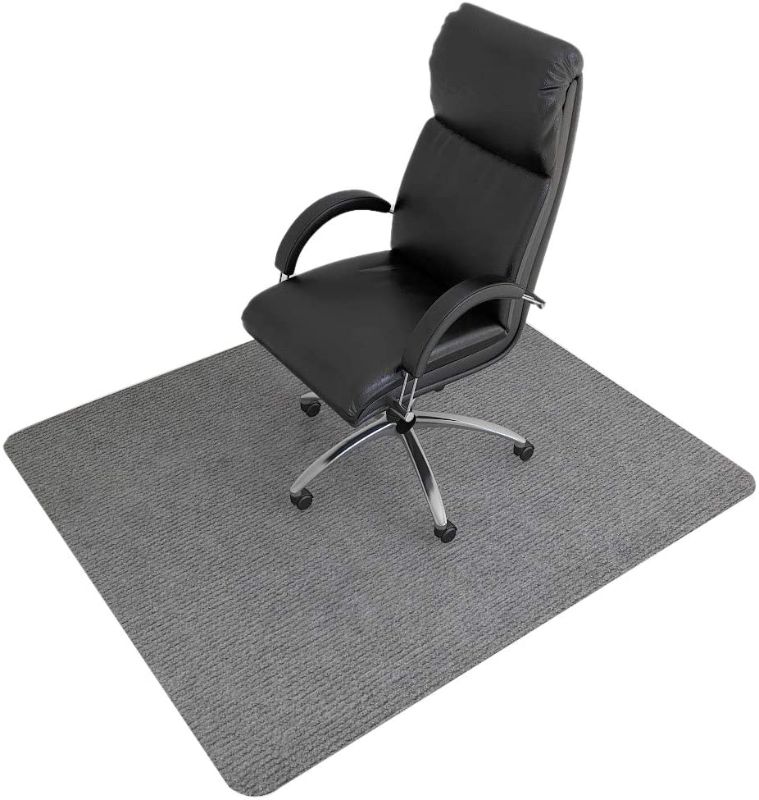 Photo 1 of Office Chair Mat for Hardwood Floor, Upgraded Version Chair Mat Hard Floor Protector, 1/6" Thick 48" x 36" Chair Carpet Multi-Purpose for Desks,...
