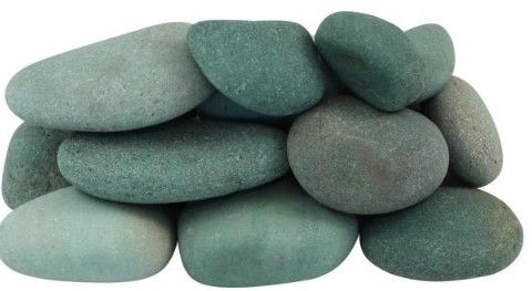 Photo 1 of 0.4 cu. ft. 1 in. x 3 in. Tahiti Green Beach Pebbles