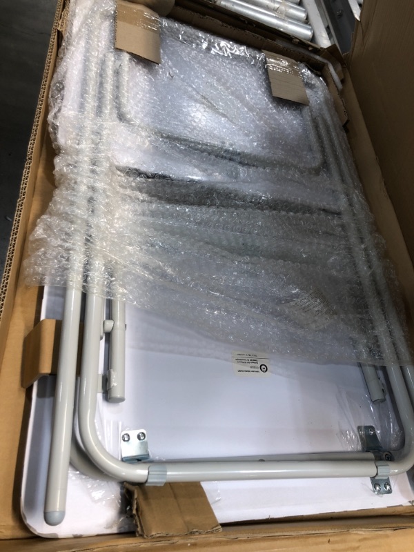 Photo 2 of  Folding TV Tray Tables, White, Set of 2

