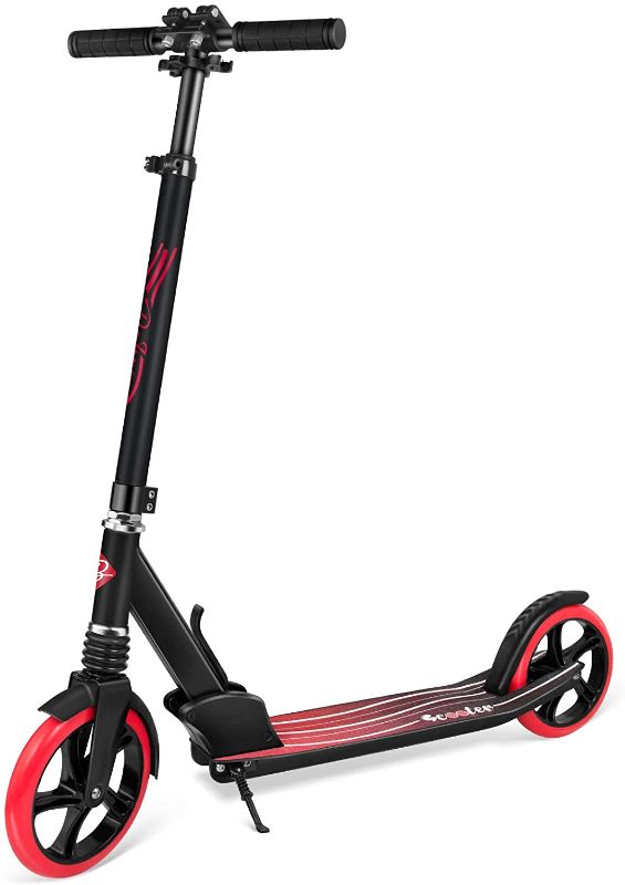 Photo 1 of Beleev V5 Scooters for Kids 8 Years and Up, Foldable Kick Scooter 2 Wheel, Quick-Release Folding System, Shock Absorption Mechanism, Large 200mm Wheels Scooters with Carry Strap for Adults and Teens
