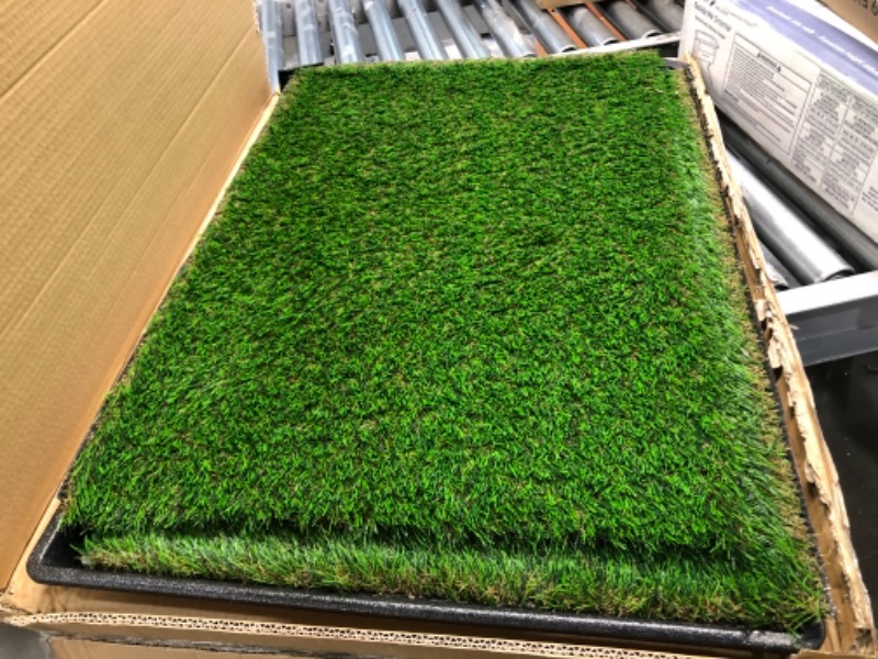 Photo 2 of  Realistic Fake Grass Deluxe Turf Synthetic Turf Thick Lawn Pet Turf -Perfect for Indoor/Outdoor Landscape - Customized
