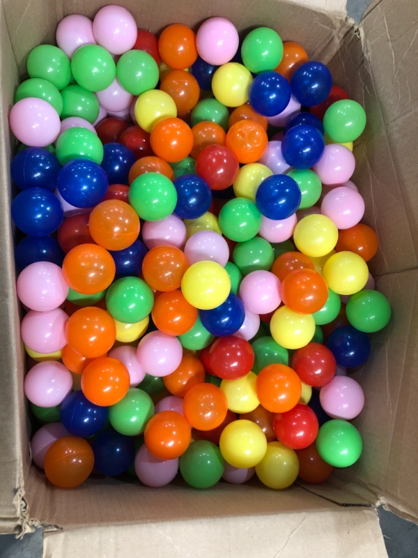 Photo 2 of Click N' Play Phthalate Free BPA Free Crush Proof Plastic Ball, Pit Balls - 6 Bright Colors in Reusable 
