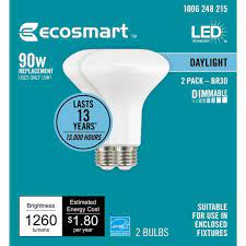 Photo 1 of 90-Watt Equivalent BR30 Dimmable ENERGY STAR LED Light Bulb Daylight (4-Pack)
