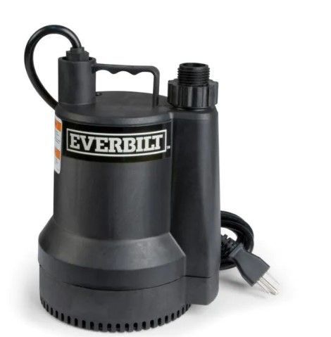 Photo 1 of 1/6 HP Plastic Submersible Utility Pump
