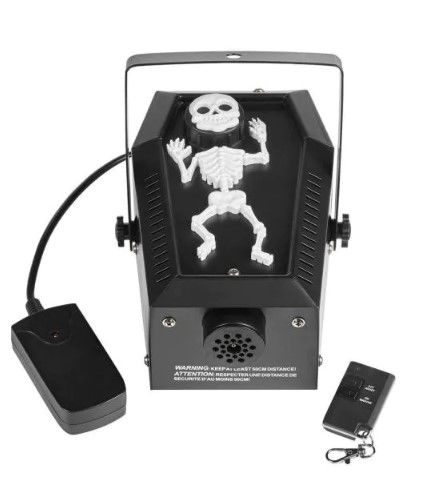 Photo 1 of 4.8 in. 400-Watt Coffin Skeleton Fog Machine
