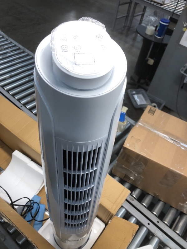 Photo 2 of 
Evaporative Air Cooler - COMFYHOME 43-Inch Bladeless Tower Fan w/Cooler Mode & 3 Speeds, 60°Oscillation, 20-Ft Remote, 12-Hour Timer, Personal Cooling...