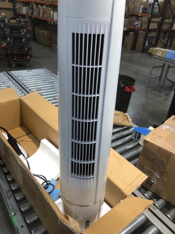 Photo 3 of 
Evaporative Air Cooler - COMFYHOME 43-Inch Bladeless Tower Fan w/Cooler Mode & 3 Speeds, 60°Oscillation, 20-Ft Remote, 12-Hour Timer, Personal Cooling...