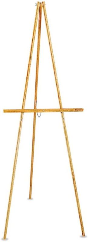 Photo 1 of 
Quartet Products - Quartet - Lightweight Tripod Floor Easel, 64" High, Natural Oak - Sold As 1 Each - Natural, lightweight wood easel stands 64"...