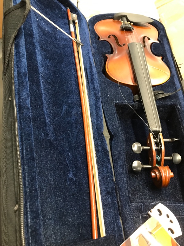 Photo 3 of  Artist-100 Student Violin Starter Kit with Brazilwood Bow Lightweight Case, Shoulder Rest