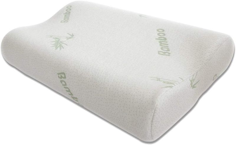 Photo 1 of 
KIMKO Bamboo Memory Foam Pillow-Soft Contour Cervical for Neck Support and Pain Relief Home Sleeping Pillow -Bamboo Cover Fiber 12''x20'