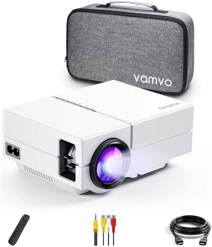 Photo 1 of 
Vamvo Movie Projector, Portable Projector with Dolby Digital Plus Support 1080P 200" Display, Compatible with Fire TV Stick/PS4, Video Outdoor Projector...
Size:450
