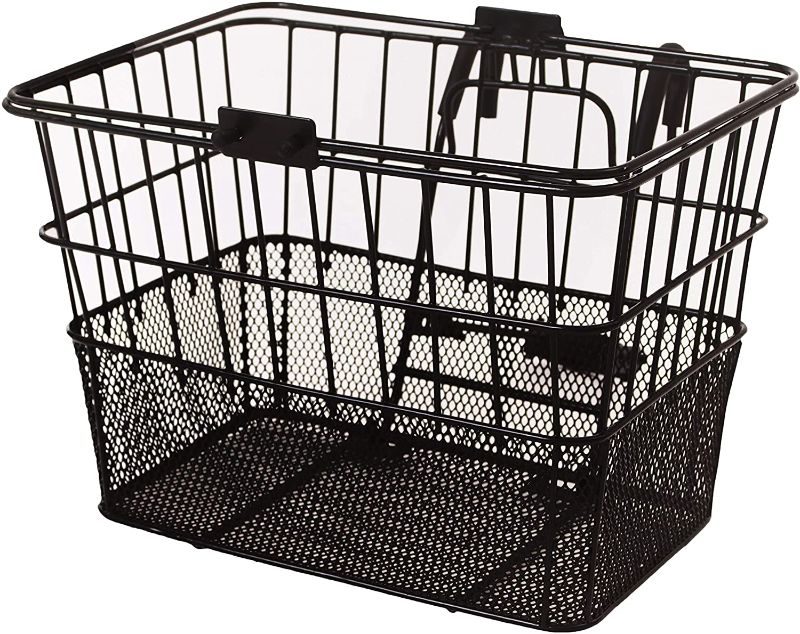 Photo 1 of 
Retrospec Bicycles Detachable Steel Half-Mesh Apollo Bike Basket with Handles
Color:Black