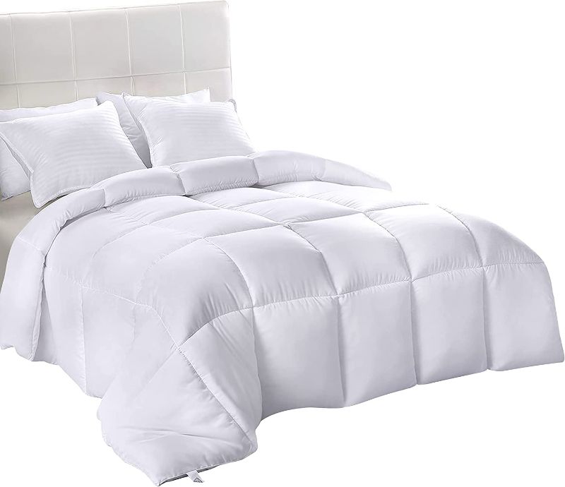 Photo 1 of 
Utopia Bedding Down Alternative Comforter (Queen, White) - All Season Comforter - Plush Siliconized Fiberfill Duvet Insert - Box Stitched
Color:White
Size:Queen