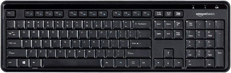 Photo 1 of 
Amazon Basics Wireless Keyboard-Quiet and Compact-US Layout (QWERTY)