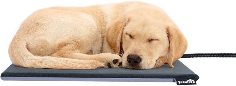 Photo 1 of 
Pecute Pet Heating Pad Safe Electric Heating Pet Mat for Dogs and Cats Warming Mat with Chew Resistant Cord and Waterproof Layer
2 BONUS COVERS.