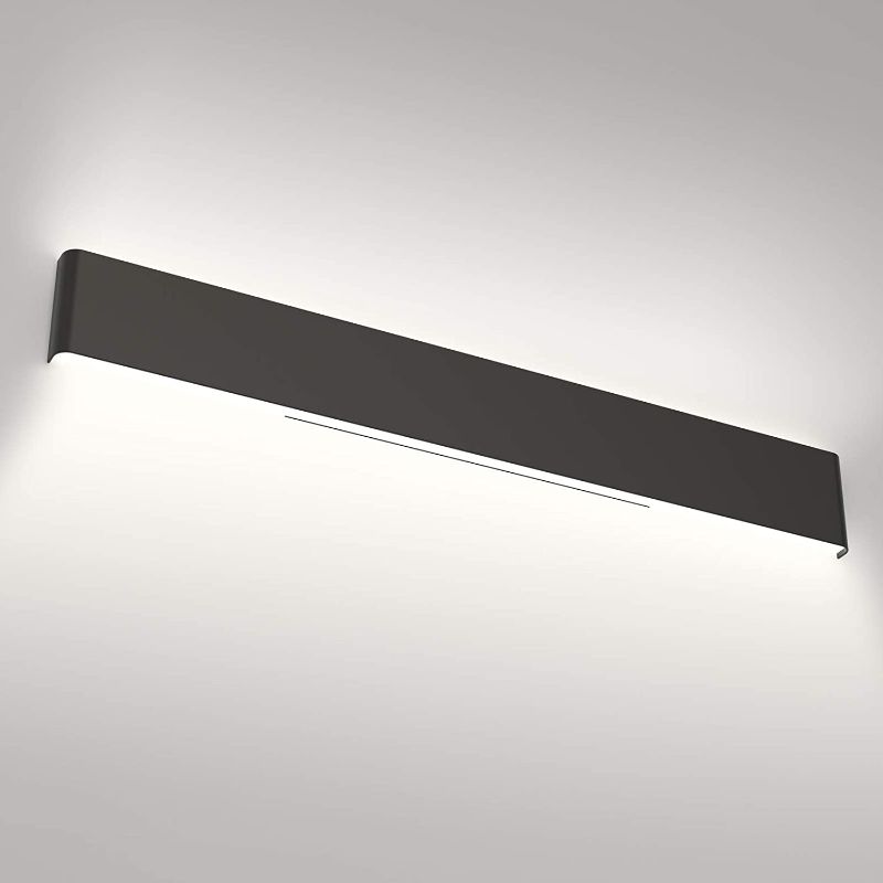 Photo 1 of Aipsun 24in/20W Matte Black Modern Vanity Light Up and Down LED Vanity Light for Bathroom Wall Lighting Fixtures (Cool White 5000K)
