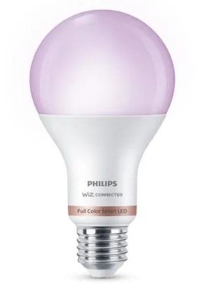 Photo 1 of Color and Tunable White A21 LED 100-Watt Equivalent Dimmable Smart Wi-Fi Wiz Connected Wireless LED Light Bulb