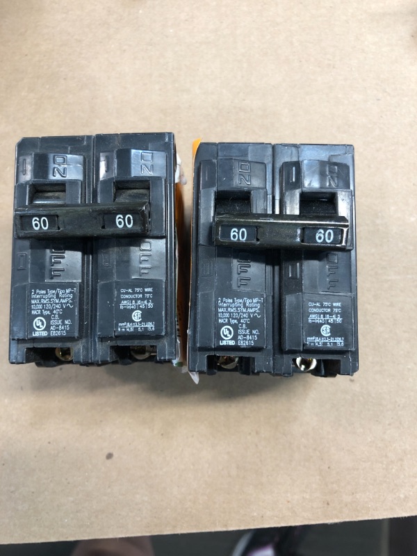 Photo 2 of 
2 MP260 60-Amp Double Pole Type MP-T Circuit Breaker