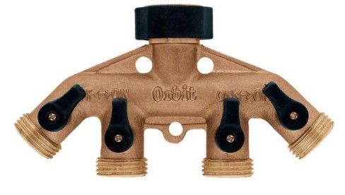 Photo 1 of 4-Outlet Brass Hose Faucet Manifold