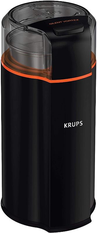 Photo 1 of 
KRUPS Silent Vortex Electric Grinder for Spice, Dry Herbs and Coffee, 12-Cups, Black
Style Name:Silent Vortex Blade Grinder