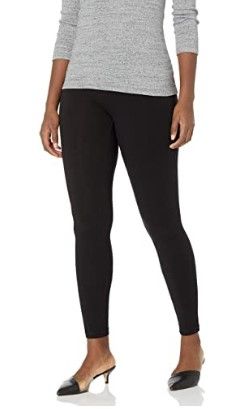 Photo 1 of HUE Women's Cotton Ultra Legging with Wide Waistband, Assorted S