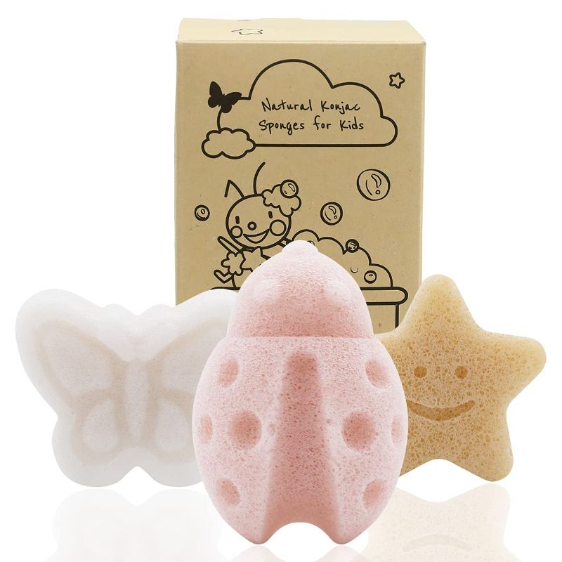 Photo 1 of 
Konjac Baby Sponge for Bathing, Cute Shapes Natural Kids Bath Sponges for Infants, Toddler Bath Time, Natural and Safe Plant-Based Konjac Baby Bath Toys,...
Color:Ladybug,butterfly,star
AND BLEMISH BANISH
