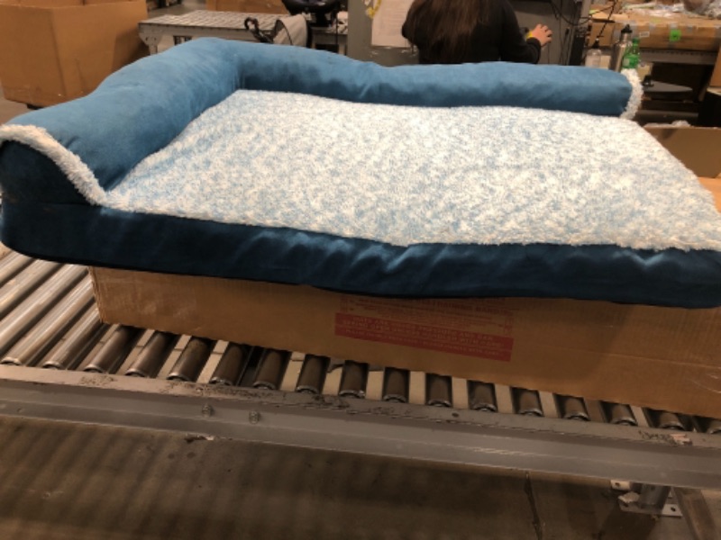 Photo 1 of  Foam Pet Beds for Small, Medium, and Large Dogs and Cats - Two-Tone L Chaise, Southwest Kilim Sofa, Faux Fur Velvet Sofa Dog Bed, and More