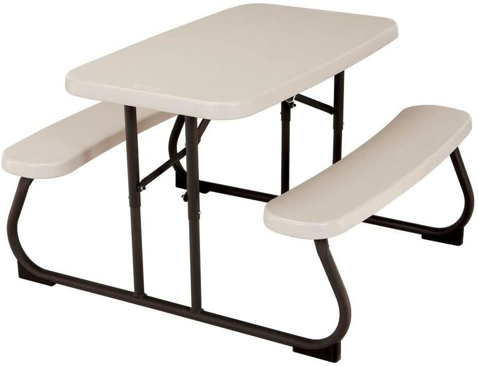 Photo 1 of Kids Rectangle Picnic Table Almond - Lifetime