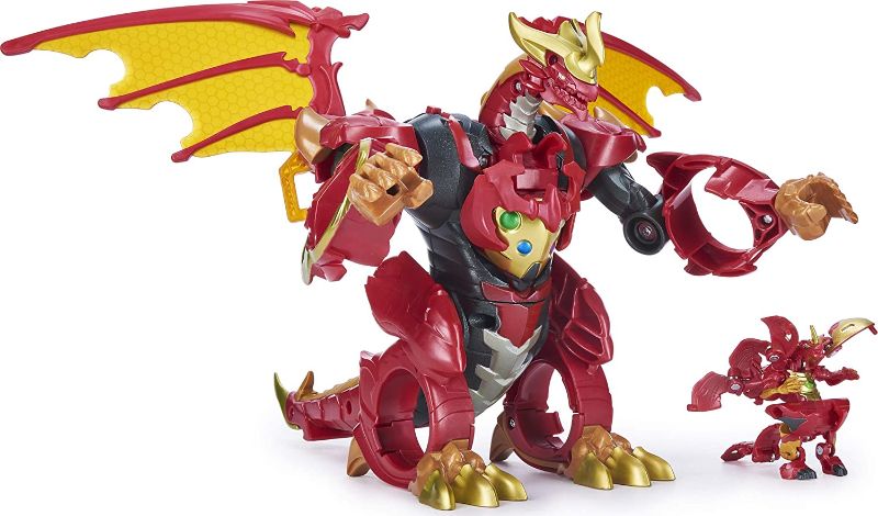 Photo 1 of Bakugan, Dragonoid Infinity Transforming Figure with Exclusive Fused Ultra and 10 Baku-Gear Accessories
