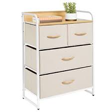 Photo 1 of mDesign Dresser Storage Furniture Organizer - Large Standing Chest for Bedroom, Office, Entryway, Living Room and Closet 