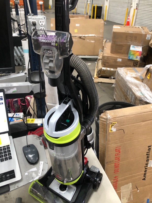 Photo 1 of BISSELL 2252 CleanView Swivel Upright Bagless Vacuum Carpet Cleaner, Green Pet
