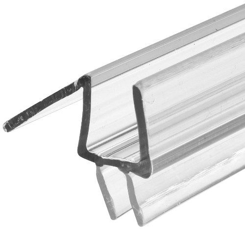 Photo 1 of Prime-Line M 6258 Frameless Shower Door Bottom Seal – Stop Shower Leaks and Create a Water Barrier (3/8” x 36”