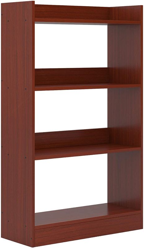 Photo 1 of Flrrtenv 4 Shelves Bookshelf?4 Tier Etagere Bookcase Storage Shelf for Home Office (Teak, 23.62 inches)
