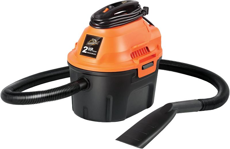 Photo 1 of Armor All 2.5 Gallon, 2 Peak HP, Utility Wet/Dry Vacuum, AA255 (Renewed)
