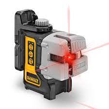 Photo 1 of 50 ft. & 165 ft. Red Self-Leveling 3-Beam Cross Line Laser Level with (4) AA Batteries & Case