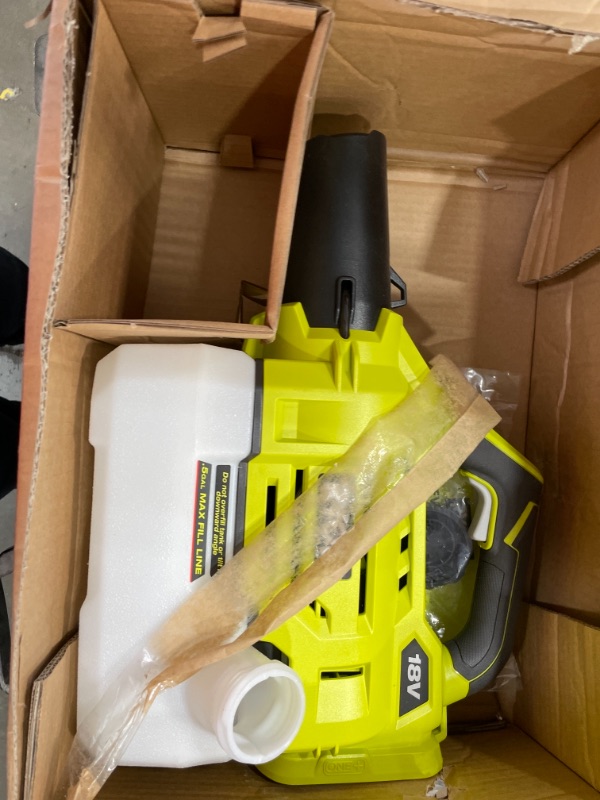 Photo 2 of Ryobi One+ 18-Volt Lithium-Ion Cordless Fogger/Mister - Battery and - Black