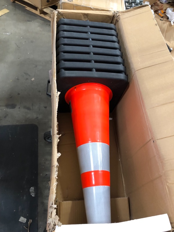 Photo 2 of (8 Cones) BESEA 28” Orange PVC Safety Traffic Cone