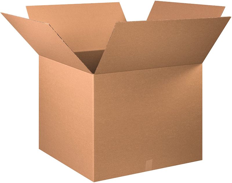 Photo 1 of Boxes Fast BF303025 Cardboard Boxes, 30" x 30" x 25", Single Wall Corrugated, for Packing, Shipping, Moving and Storage, Kraft (Pack of 5)
