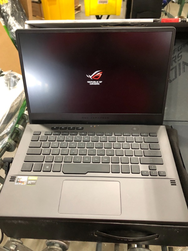 Photo 3 of ASUS ROG Zephyrus G14 14-inch FHD 512GB SSD 2.9GHz Ryzen 7 VR Ready Laptop (8GB RAM, 8-Core AMD Ryzen 7, GeForce GTX 1650) Eclipse Gray, GA401IH-BR7N2BL
