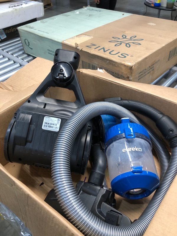 Photo 2 of ***PARTS ONLY***, ***MISSING COMPONENTS***
Eureka NEN110A Bagless Canister Vacuum Cleaner, Lightweight Corded Vacuum for Carpets and Hard Floors, Blue