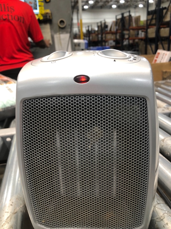 Photo 2 of Lasko 1500W Ceramic Space Heater with Adjustable Thermostat, 754200, Silver