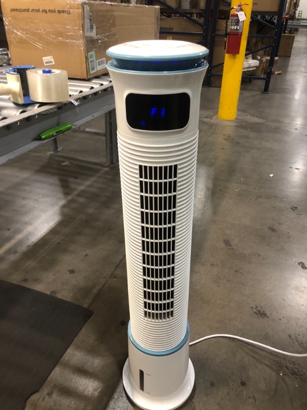 Photo 3 of COMFYHOME 2-in-1 Evaporative Cooler, 43" Tower Fan w/Cooling Function, 1Gal Water Tank, 3 Wind Speeds, 4 Modes, 70° Oscillation, 15H Timer, 2 Ice Packs, Remote Control Evaporative Air Cooler