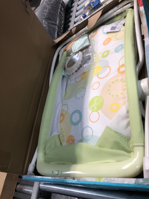 Photo 2 of Fisher-Price Rock with Me Bassinet, Green
