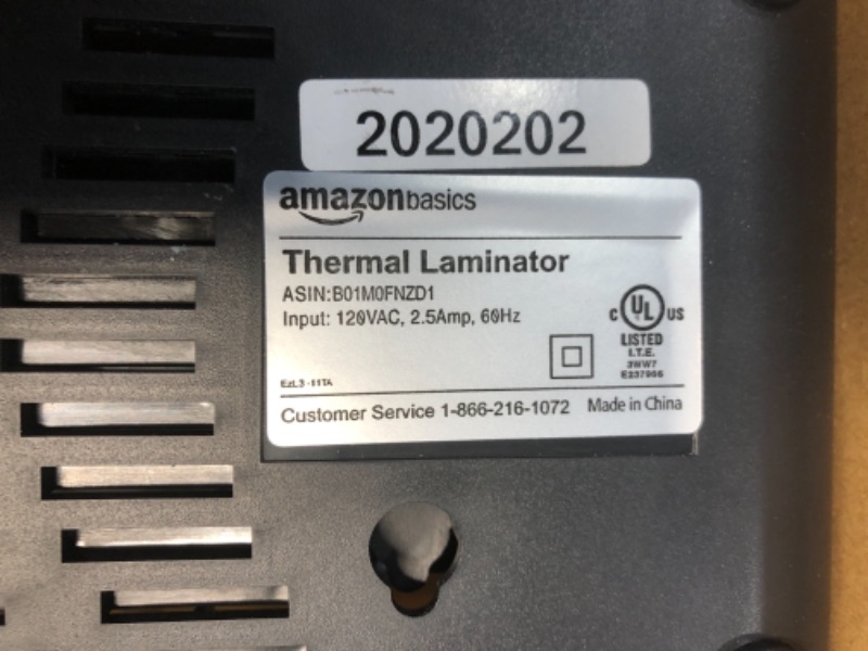 Photo 3 of Amazon Basics 12-Inch Thermal Laminator Machine