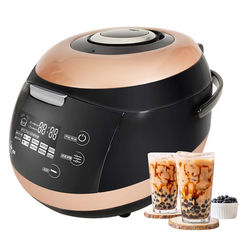 Photo 1 of **USED AND DAMAGED** YJINGRUI Commercial Fully Automatic Pearl Pot Pearl Tapioca Cooker Pearl Maker 5L for Boba Tea & Bubble Tea & Milk Tea Touchscreen 110V