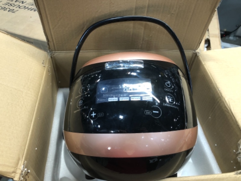 Photo 4 of **USED AND DAMAGED** YJINGRUI Commercial Fully Automatic Pearl Pot Pearl Tapioca Cooker Pearl Maker 5L for Boba Tea & Bubble Tea & Milk Tea Touchscreen 110V