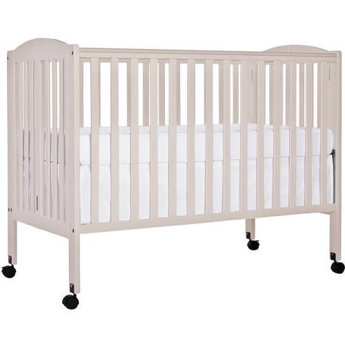 Photo 1 of Dream on Me 2-in-1 Folding Full-Size Crib, French White
