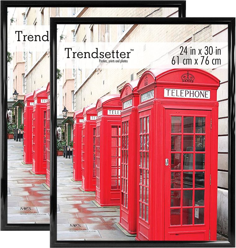 Photo 1 of  ONE FRAME IS BROKEN****
Trendsetter Poster Back-Loading Wall Art & Puzzle Frame, 24 x 30 in, Black, 2 Pack