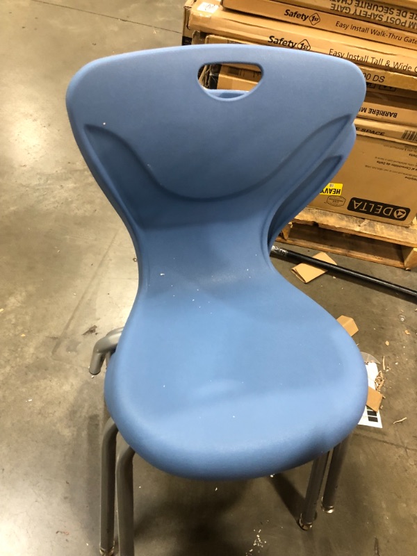 Photo 2 of 2 FDP 16" Contour School Stacking Student Chair,  BLUE